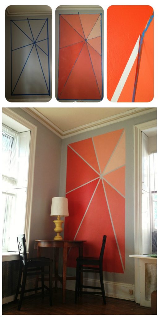starburst ombre wall
