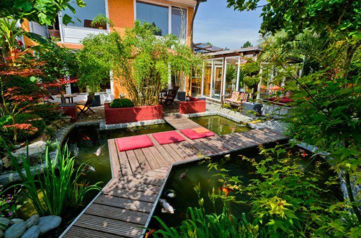 Private Garden with Koi Pond