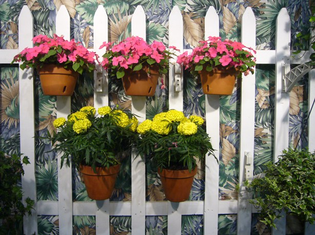 philadelphia-flower-show-hanging-planters-on-fence