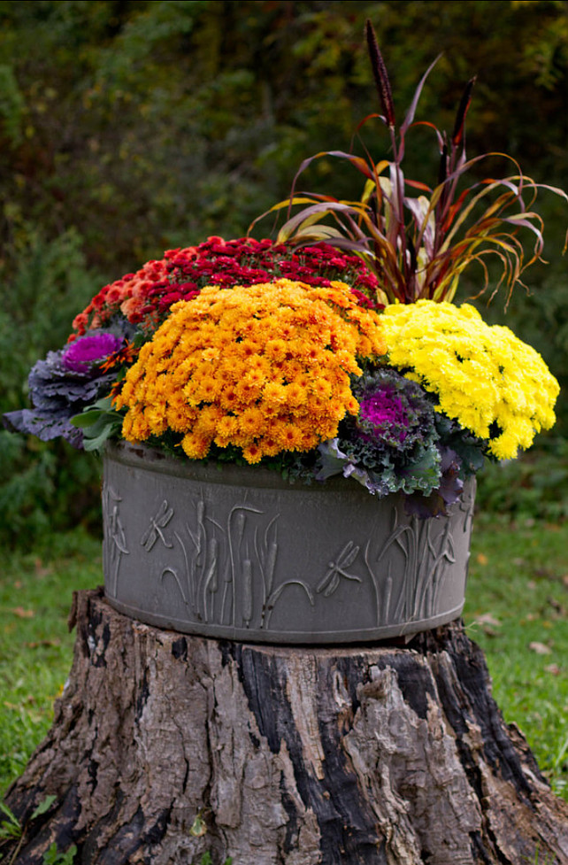 fall container gardens 