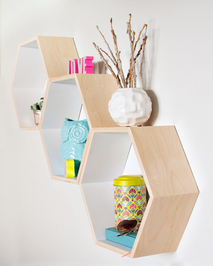 set-of-3-honeycomb-shelves-hexagon-shelves-personalized hexagon shelves 