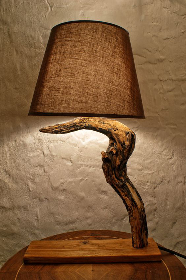 DIY wood lamps