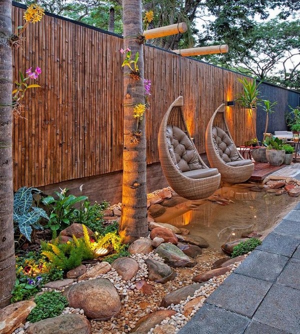 rattan-garden-bamboo-fence-padded-seat-cushion-tropical-flair