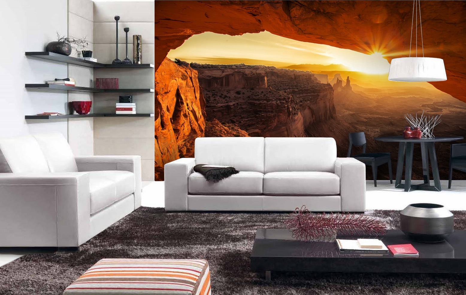 Large Scale Murals In Living Room