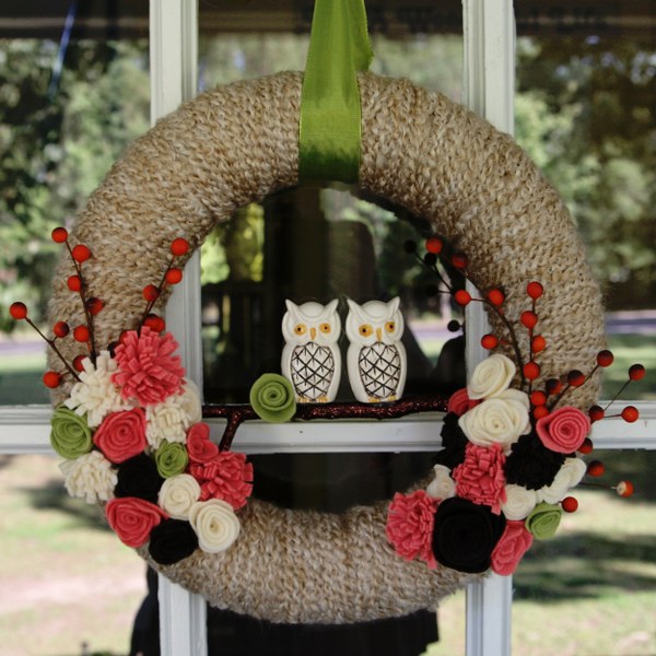 yarn wreath