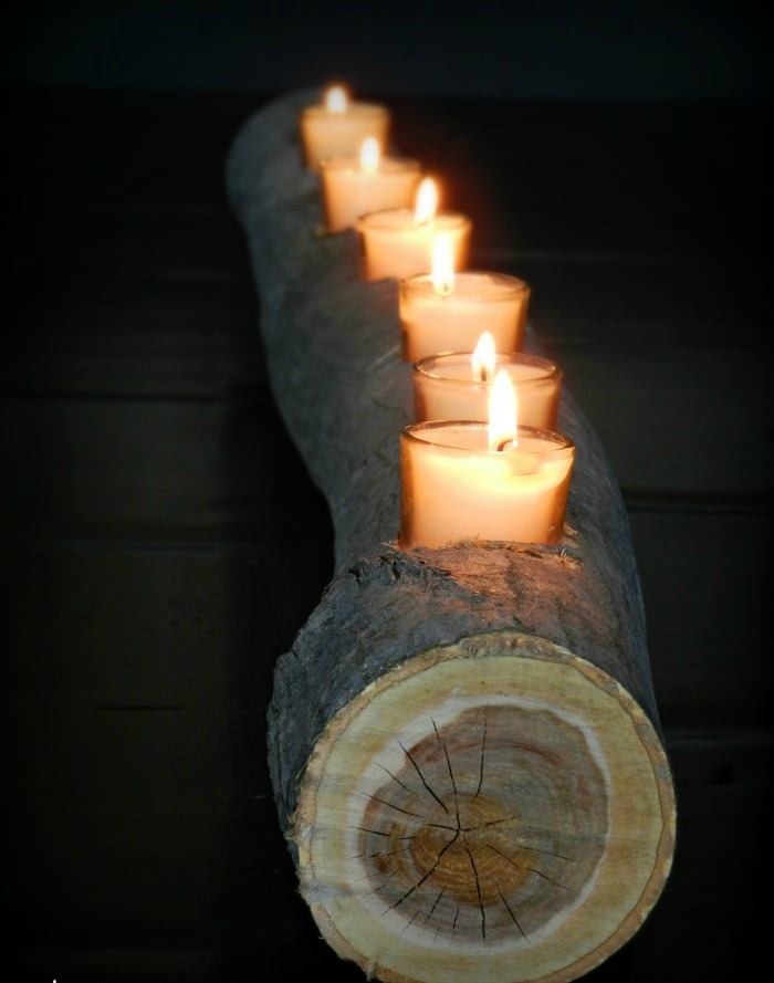 log-candle
