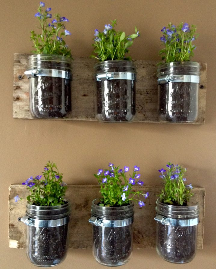 glass-jar-wall-planter-using-pallet-wood-board-bracket-as-well-as-wall-planters-indoor-diy-and-wall-planters-indoor-living-wall