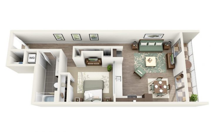 one bedroom home plans 