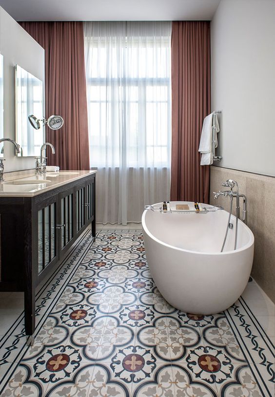 Patterned Bathroom Floor Tiles That Will Draw Your Attention Top Dreamer