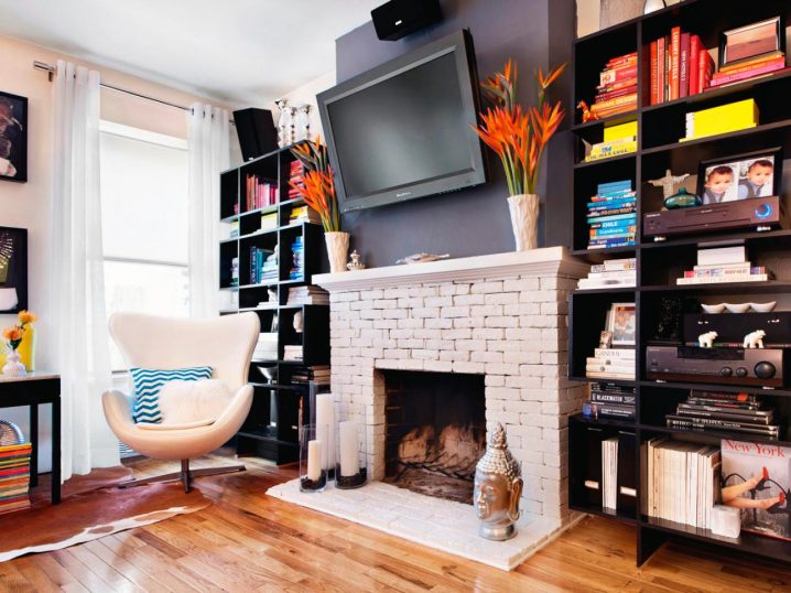 painted brick fireplaces 