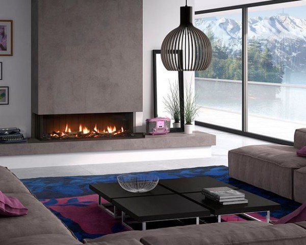 linear fireplaces 