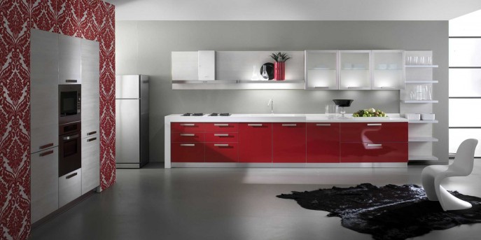 15 Impressive Red, Black And White Kitchens You Must See - Top Dreamer