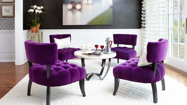 vibrant colored dining chairs 
