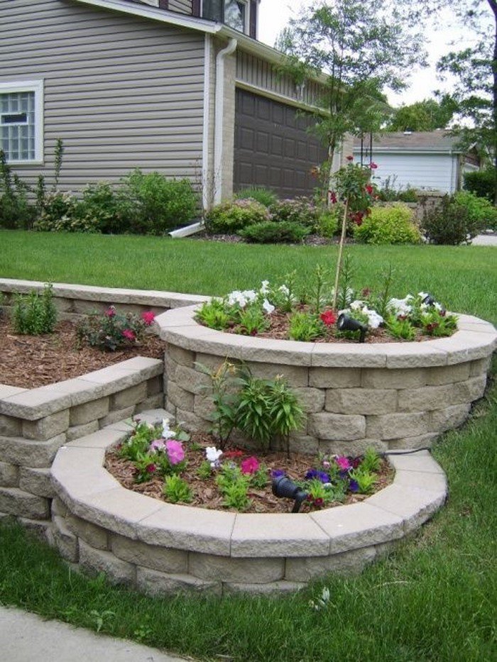 stunning stone flower beds you can easily make