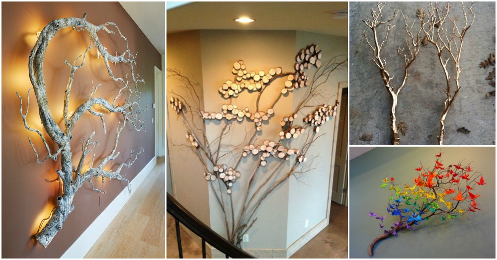 Branches Wall Decor Ideas For Living Room